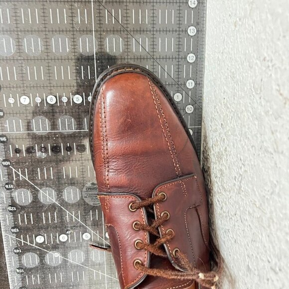 Allen Edmonds Mapleton Men Size 8.5D Brown Leather Bicycle Toe Derby Dress Shoes - Picture 14 of 14